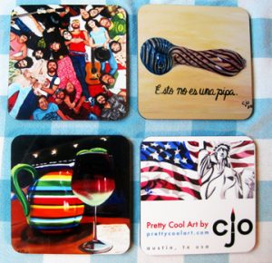 austin drink coasters